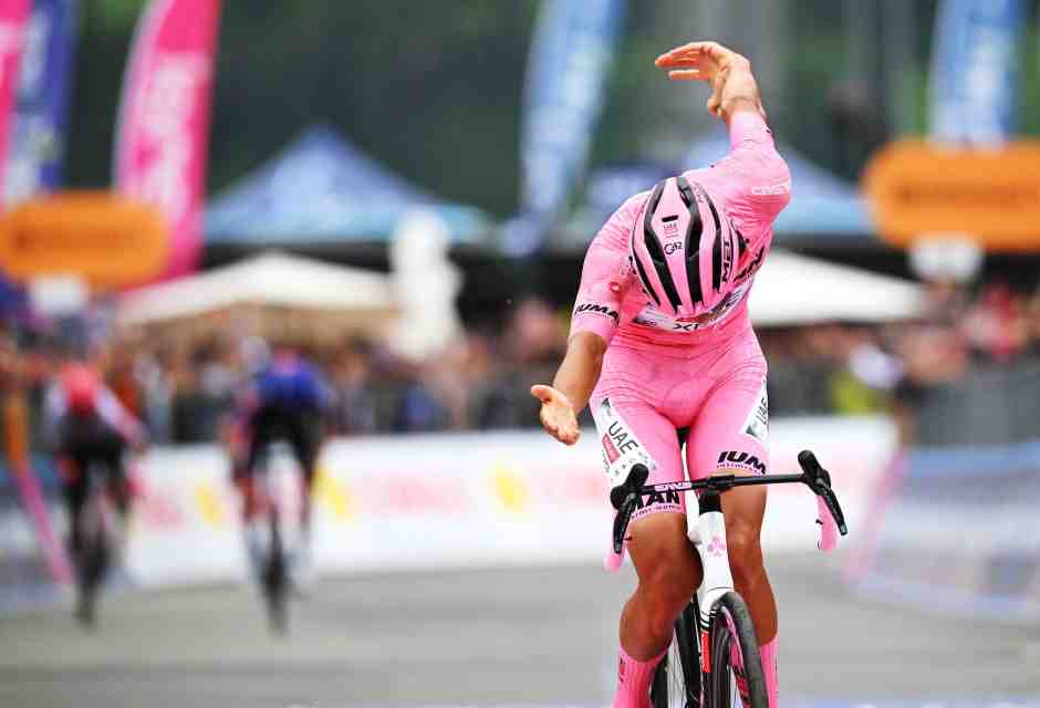 Isaac Del Toro ha vinto la diciassettesima tappa del Giro d'Italia 2025 (foto Getty Images)