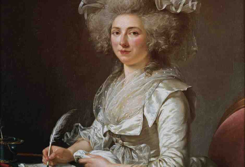 Ad&eacute;la&iuml;de Labille-Guiard, Ritratto di donna (dett.) (1787 circa) olio su tela, Mus&eacute;e des Beaux-Arts di Quimper (Wikimedia commons)&nbsp;<br />