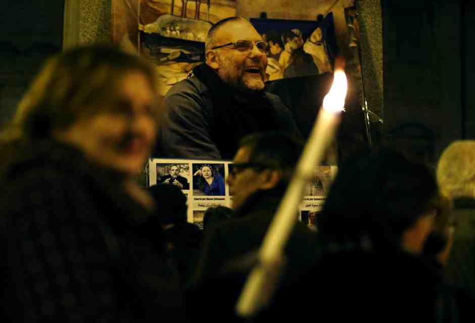 2019, Roma. Fiaccolata per Padre Paolo dall'Oglio (Vincenzo Livieri - LaPresse)&nbsp;<br />