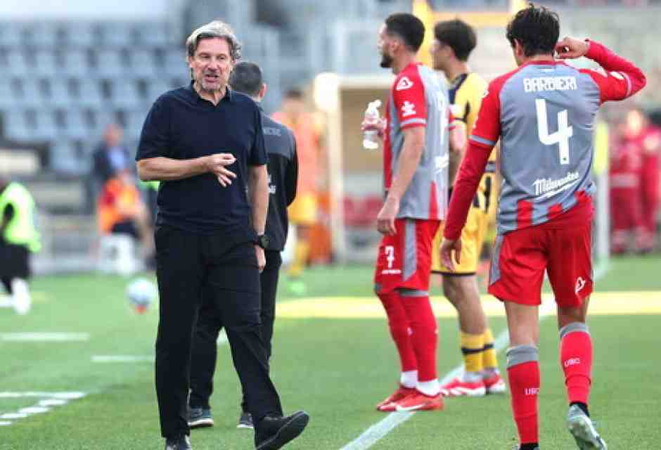 L'allenatore della Cremonese Giovanni Stroppa (foto LaPresse)