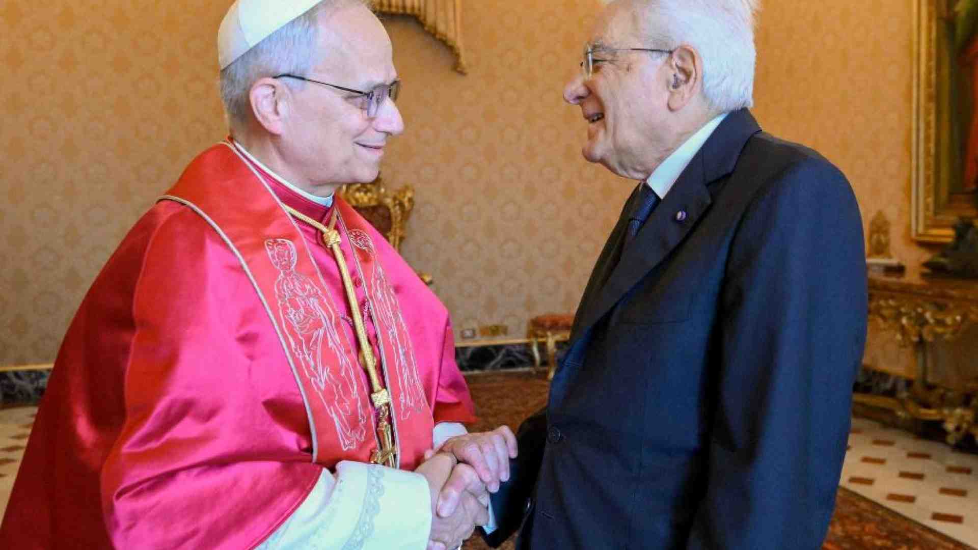 Immagine di Leone XIV e Mattarella: l'incontro tra gli artigiani di pace