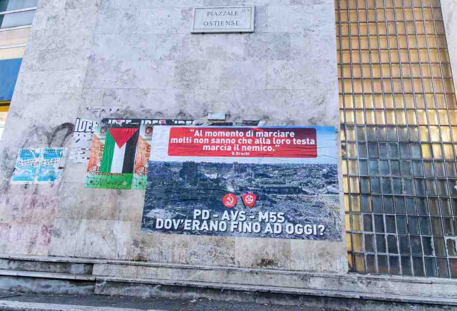 A Roma i comunisti attaccano Pd, M5s e Avs sulla Palestina: "Dov'erano fino a oggi?"