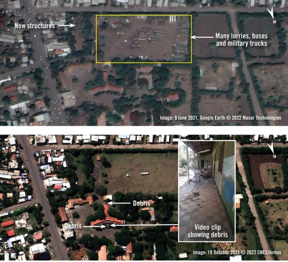 Prove delle violazioni da parte di combattenti Tigrini a Kobo e Chenna, nella regione Amhara (Etiopia) da luglioa settembre 2021. Amnesty ha documentato stupri, saccheggi, e stragi. le immagini satellitali mostrano le prove di sepolture di massa fresche. - Amnesty