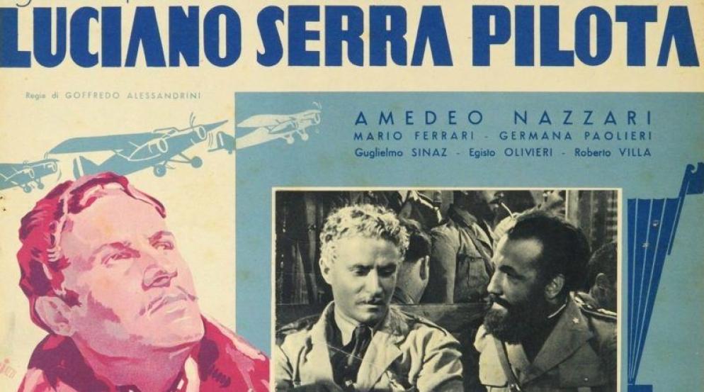 Una locandina del film Luciano Serra Pilota con Amedeo Nazzari - Foto Vincenzo Grienti