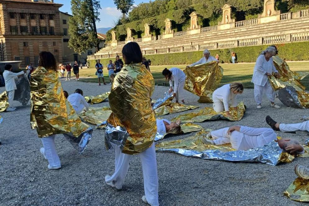 La quarta stazione dello spettacolo "L'Apocalisse a Boboli" da un'idea del direttore degli Uffizi Schmidt - Foto Mic - Gallerie degli Uffizi