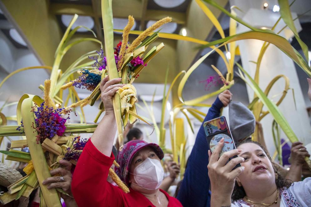Le celebrazioni pasquali a Managua - Ansa