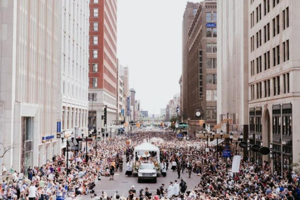 Processione eucaristica a Indianapolis - National Eucharistic Revival