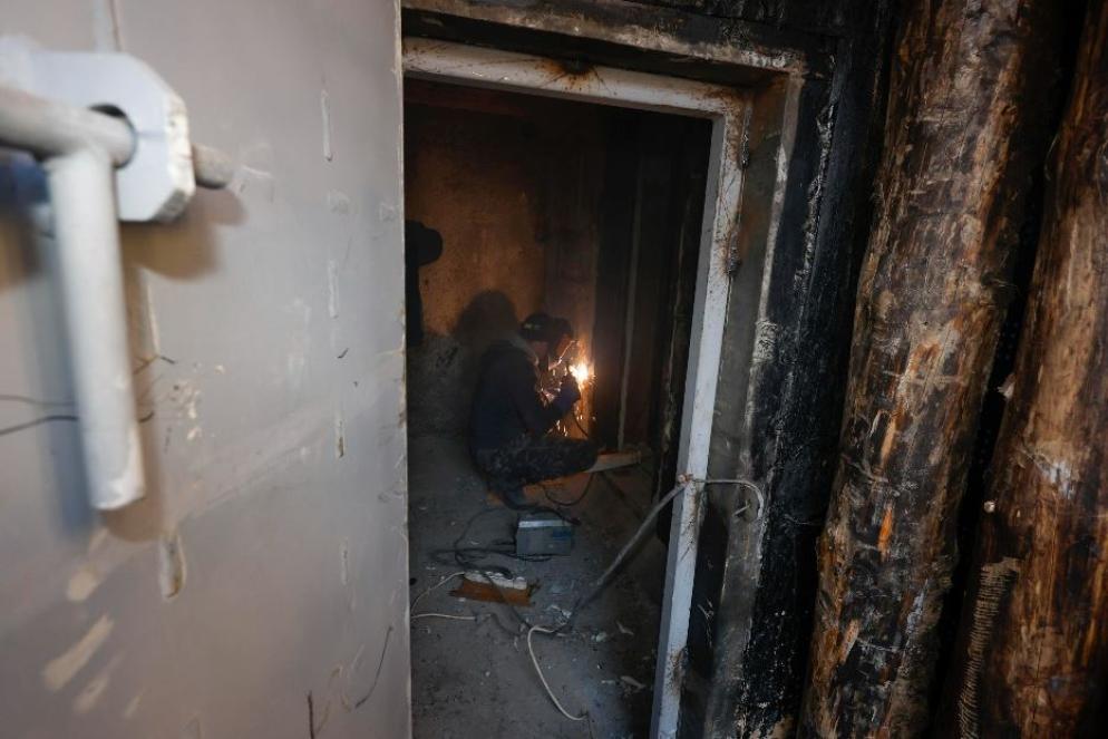 I bunker costruiti lungo la linea del fronte nella regione di Kharkiv - Ansa