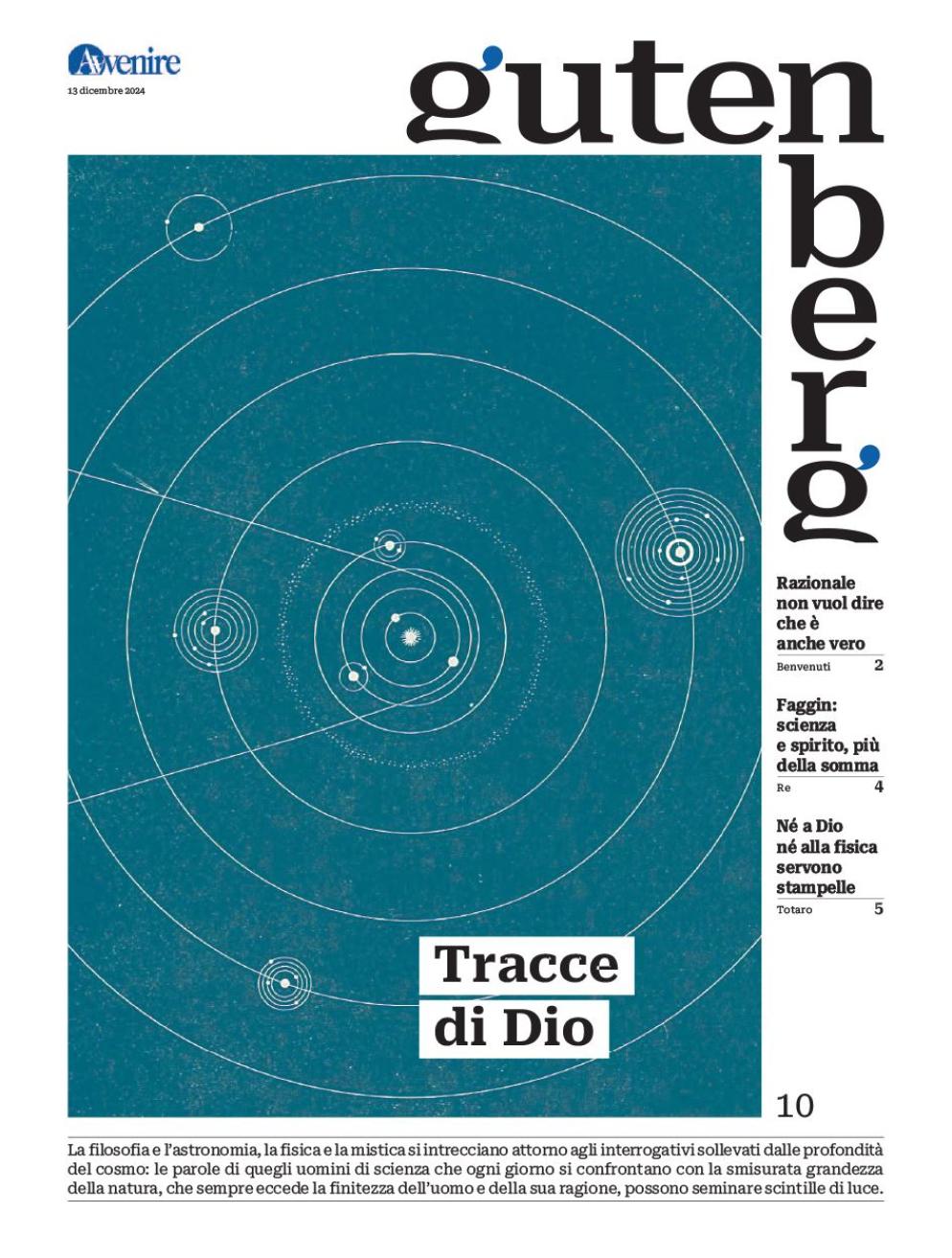 La copertina di "Gutenberg" n. 10, 13 dicembre 2024 - -