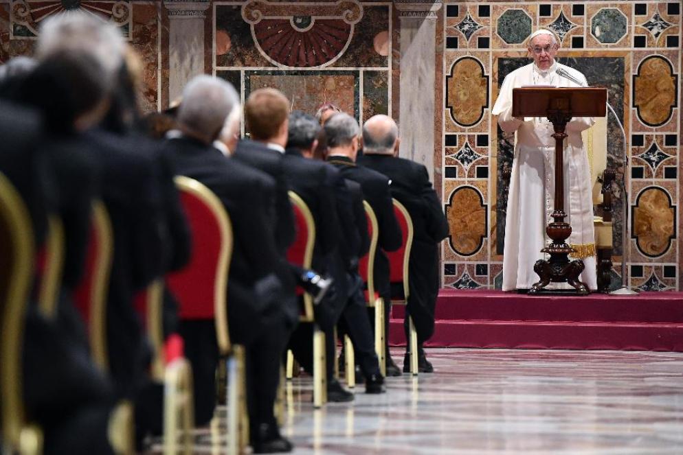 Una precedente udienza del Papa al Corpo diplomatico - immagine di archivio