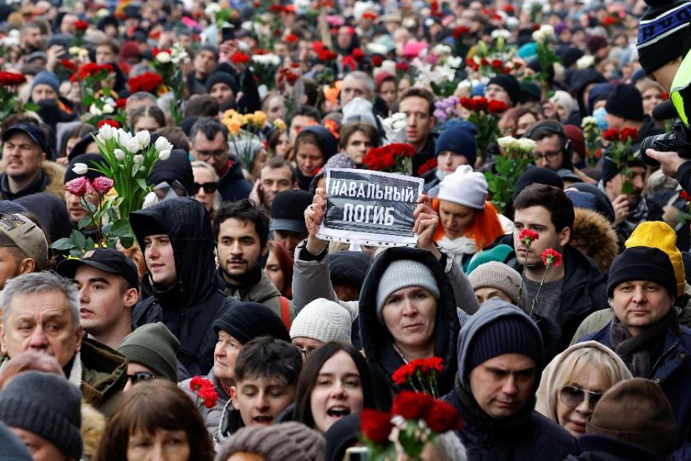 In migliaia hanno seguito le esequie di Alexeij Navalny - REUTERS