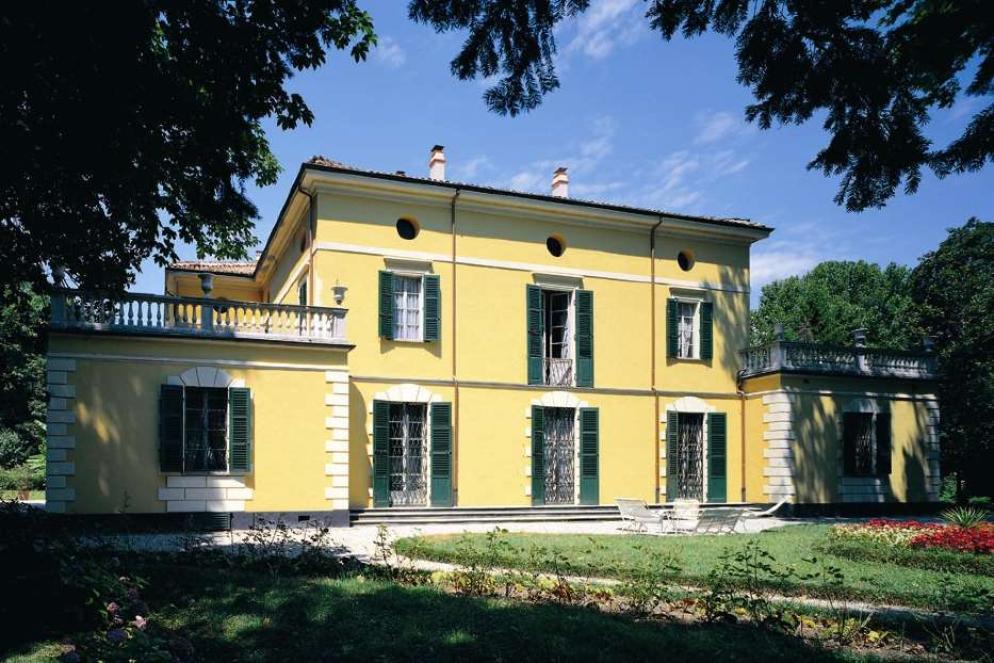 Villa Verdi a Sant'Agata, in provincia di Piacenza, che sarà messa all'asta per una guerra fra gli eredi - Ansa