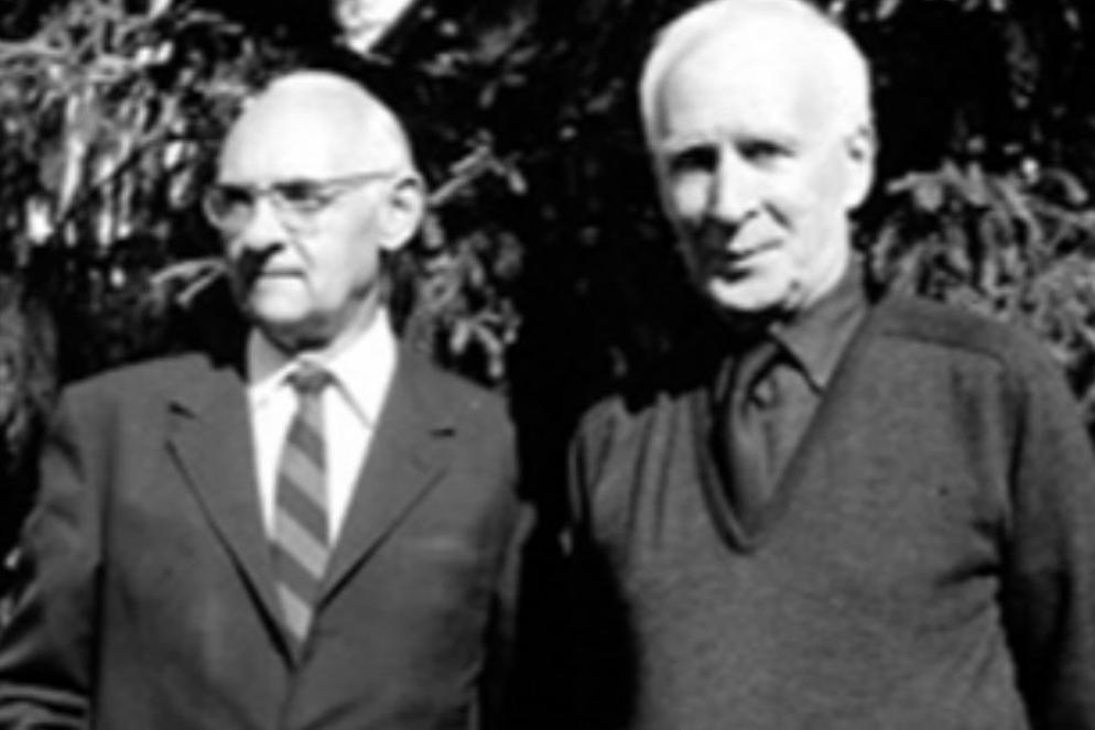 Hans Urs von Baltjhasar con il suo "maestro" Henri de Lubac - .