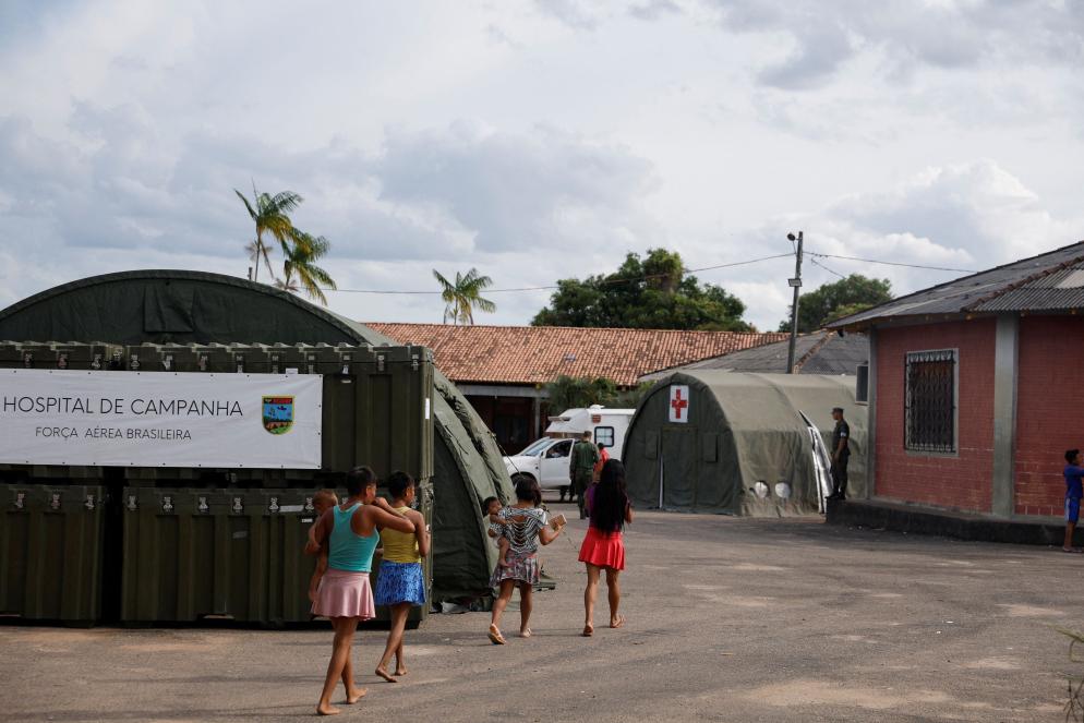 L'ospedale da campo allestito a Boa Vista, capitale del Roraima - Reuters