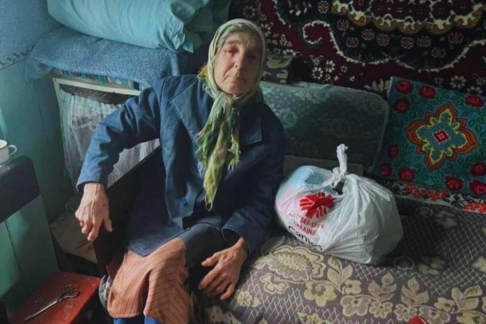 Un'anziana di un villaggio che vive grazie agli aiuti Caritas - Caritas-Spes