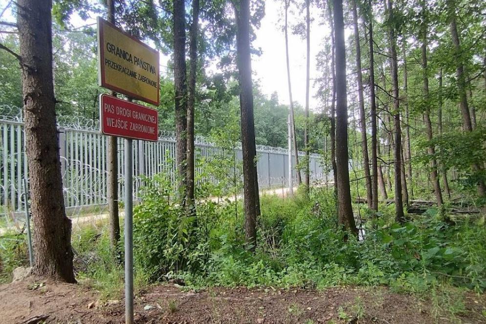 La barriera al confine tra Polonia e Bielorussia - .