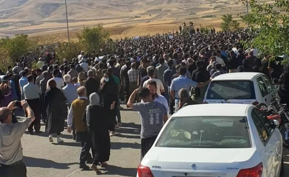 Manifestazioni a Saqqez, Iran - Twitter