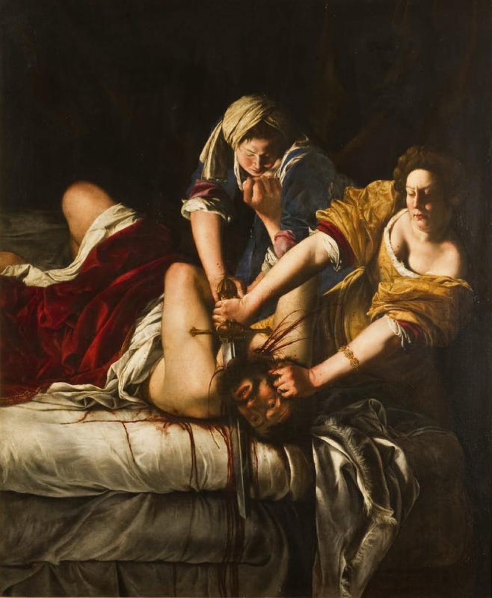 Artemisia Gentileschi, "Giuditta decapita Oloferne" (Firenze, Uffizi)