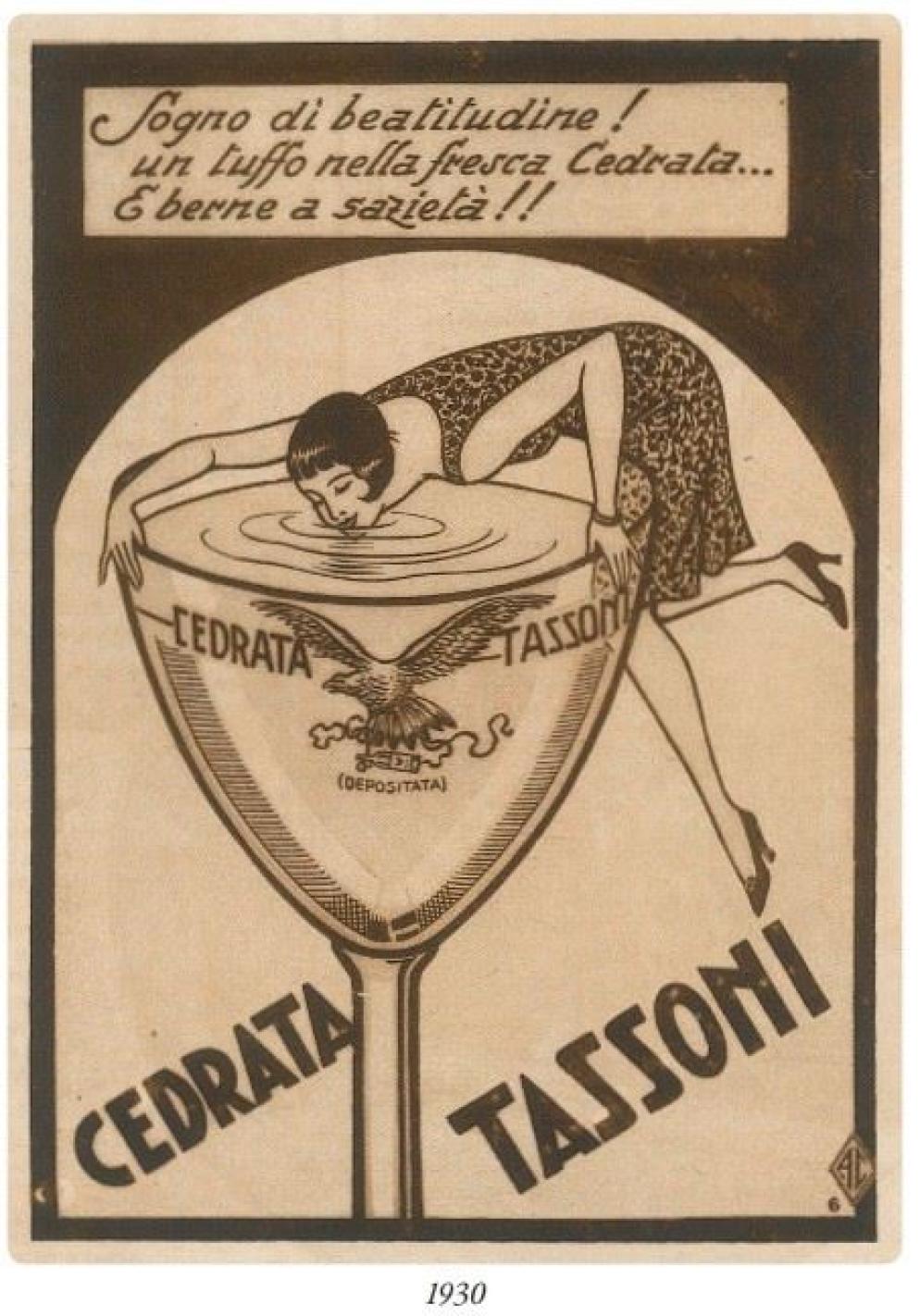 Un manifesto pubblicitario del 1930