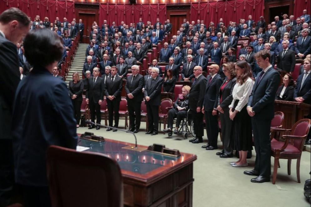 Il minuto di silenzio della Camera - ANSA