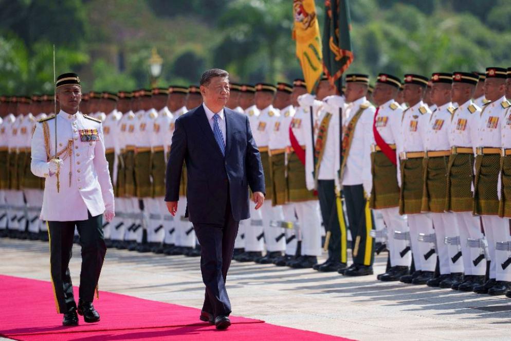 Il presidente cinese Xi Jinping in visita in Malaysia - ANSA