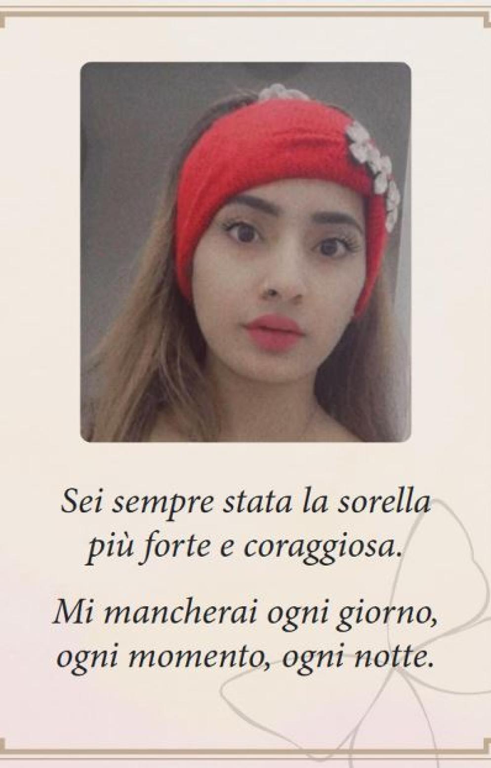 La stele richiesta dal fratelli di Saman posata sulla tomba nel cimitero di Novellara - ANSA