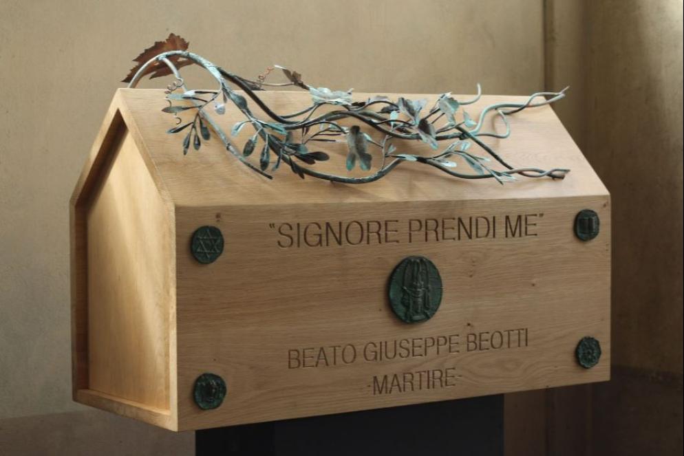 L'urna che custodisce le spoglie del beato - Diocesi di Piacenza-Bobbio