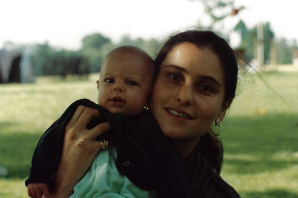 Antonia Salzano con il piccolo Carlo - Famiglia Acutis