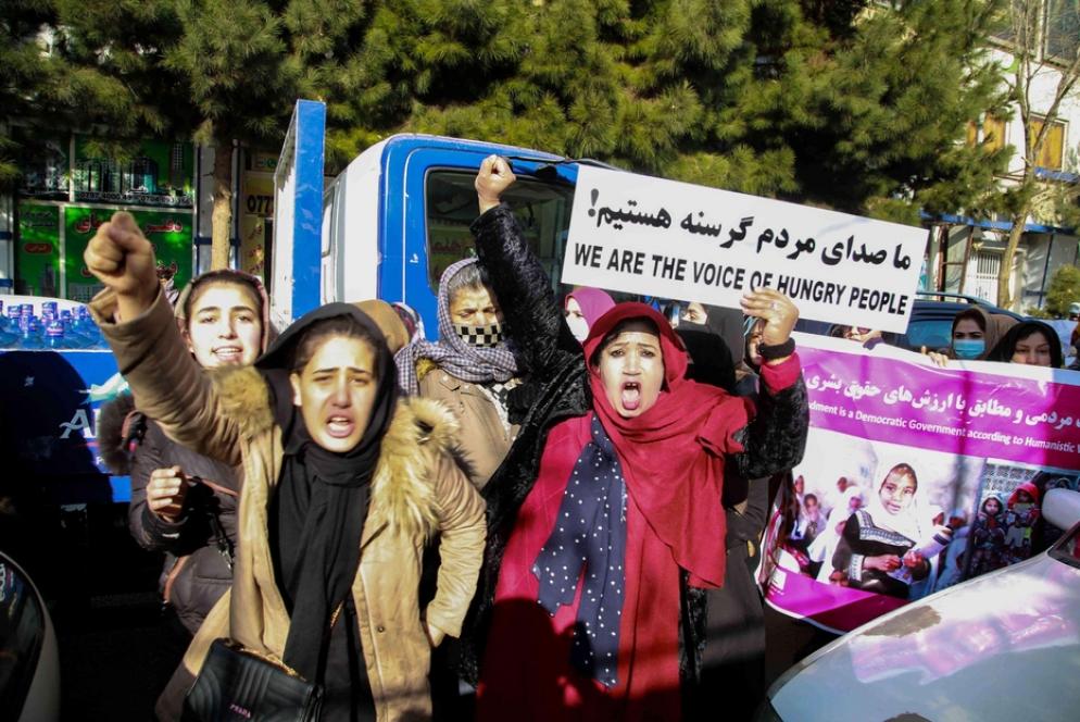 La protesta delle donne a Kabul - Ansa