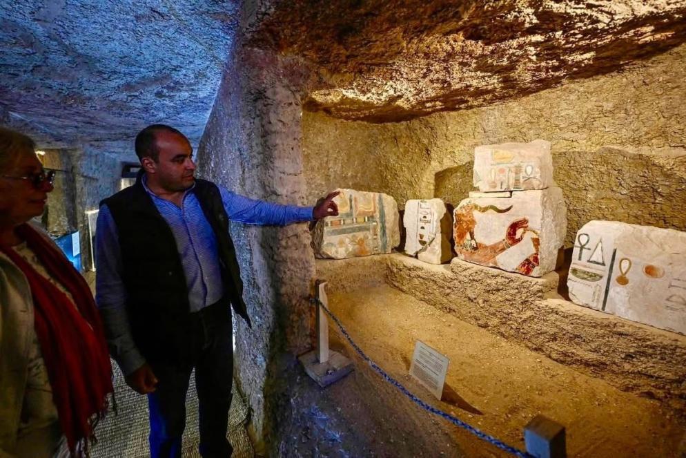 Dipinti che decoravano il Tempio a Valle, dedicato alla regina Hatshepsut - Ministero del Turismo e delle Antichità egiziano