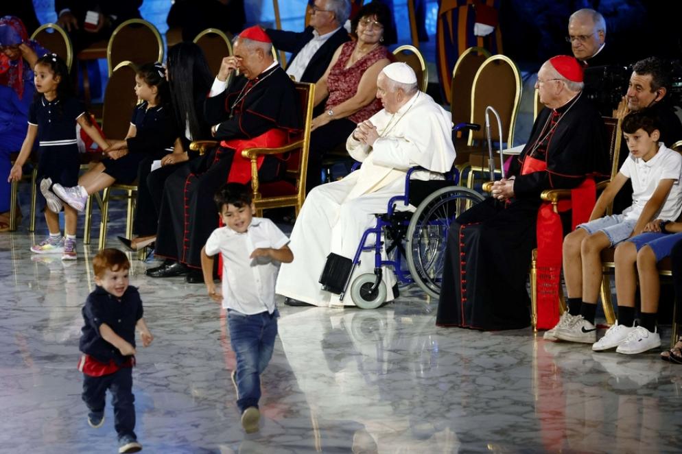 Papa Francesco all'Incontro mondiale delle famiglie - Reuters