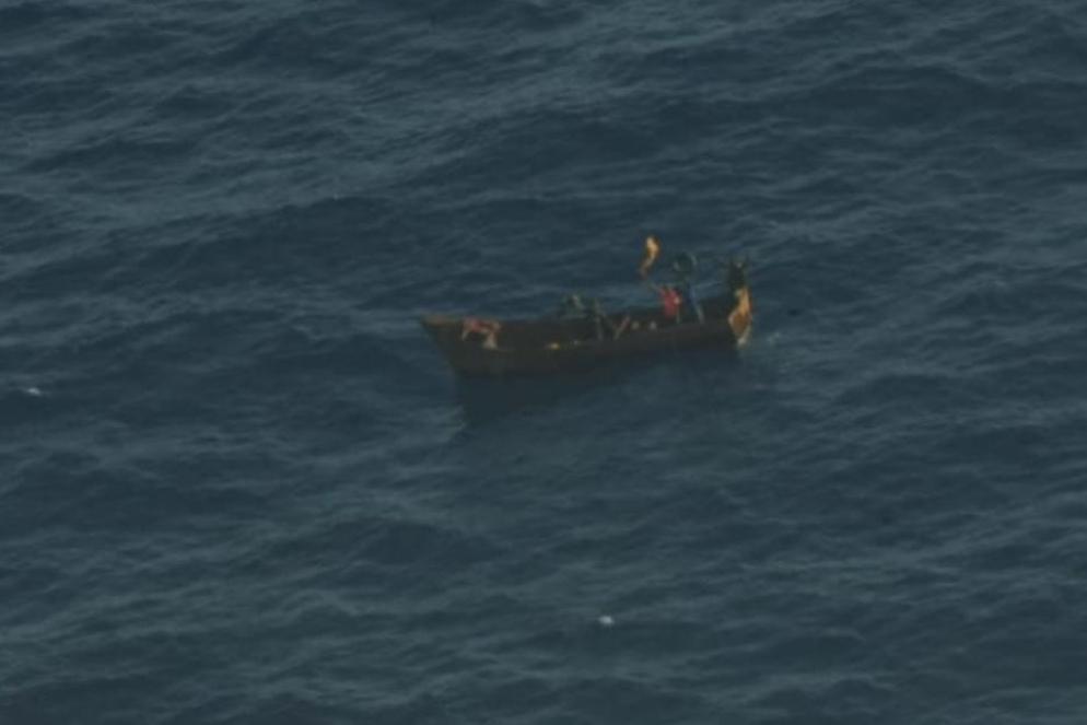 Il barchino con 4 sopravvissuti a bordo - Ansa