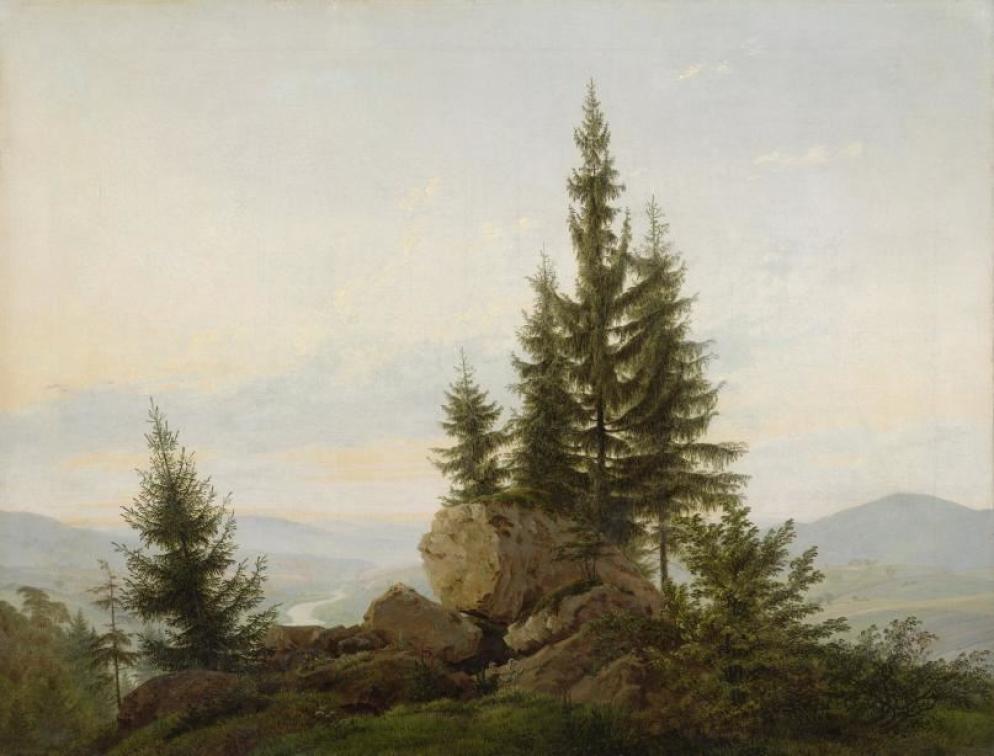 Caspar David Friedrich, “Veduta della valle dell’Elba”, 1807 - Albertinum/Staatliche Kunstsammlungen Dresden/Elke Estel-Hans-Peter Klut