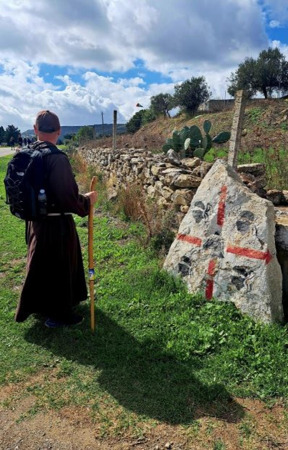 Fra Fabrizzio COngiu sul Cammino francescano di Sardegna - G.Matarazzo