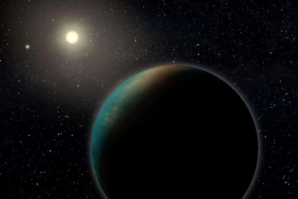 Scoperto a 100 anni luce da noi un pianeta poco più grande della Terra ma interamente coperto d'acqua e che ruota intorno a due piccole stelle. Denominato TOI-1452b, è stato scoperto da un gruppo di ricerca internazionale guidato da Charles Cadieux, studente di dottorato dell'università di Montréal, in Canada, e descritto sulla rivista The Astronomical Journal. - ANSA/ US/ BENOIT GOUGEON, UNIVERSITÉ DE MONTRÉAL