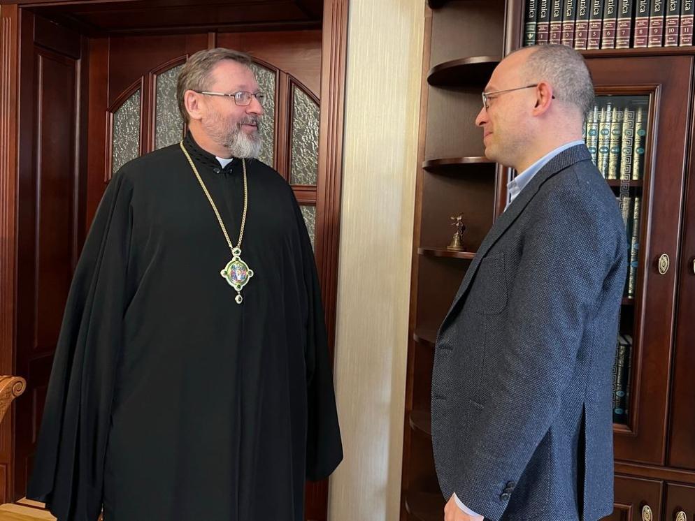 L'arcivescovo Sviatoslav Shevchuk durante l'intervista con "Avvenire" - Chiesa greco-cattolica