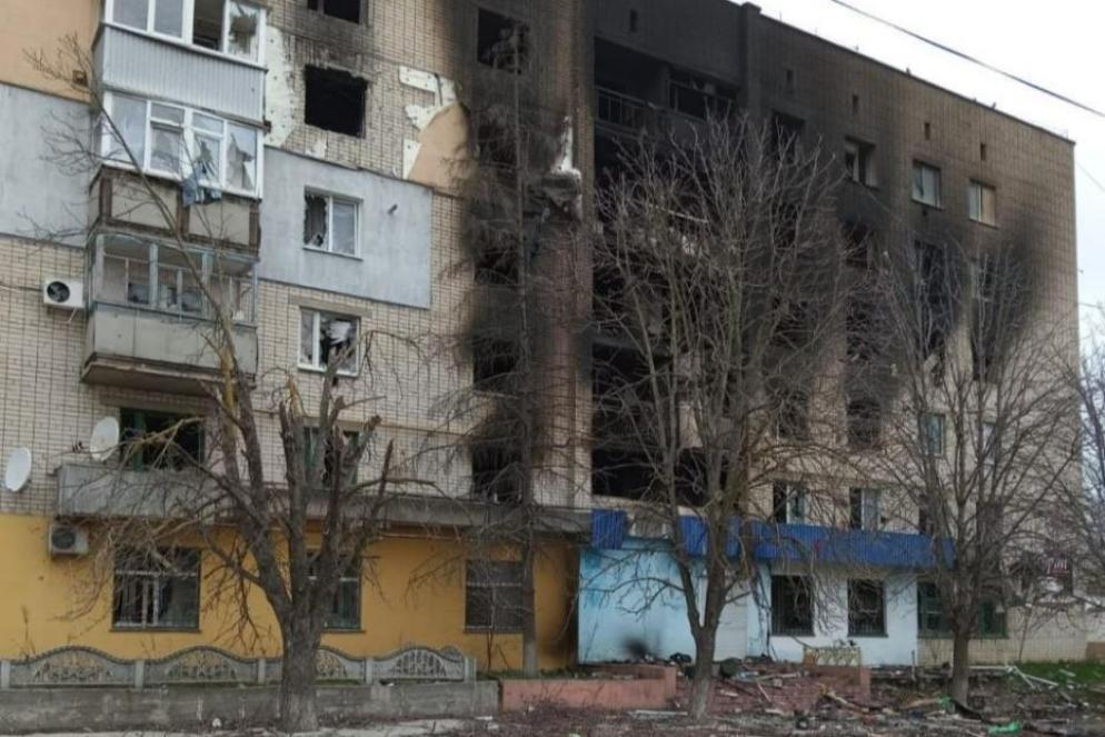 Palazzi fantasmi, distrutti dalle bombe, per le vie della città - .