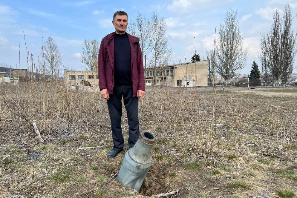 Il sindaco Juri Honciarov che amministra sei villaggi intorno a Kramatorsk nella regione di Donetsk - Gambassi