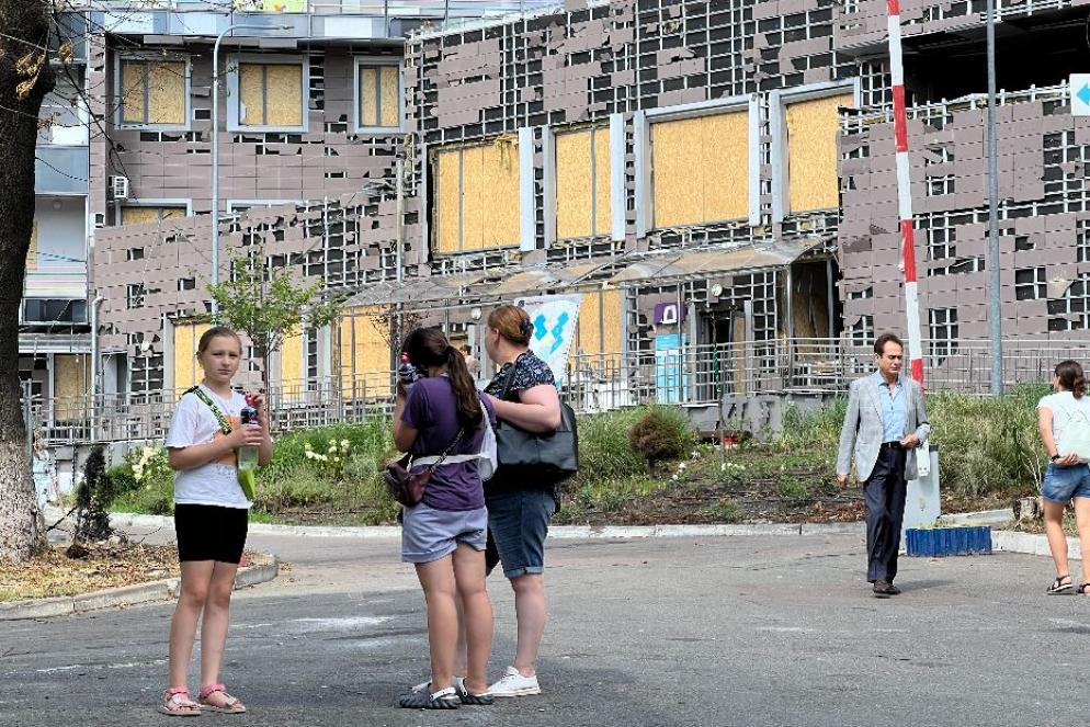 I piccoli pazienti tornano nell’ospedale pediatrico di Kiev bombardato - Gambassi