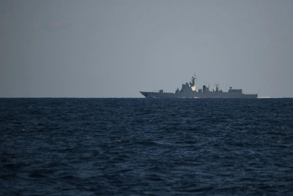 Una nave militare cinese nelle acque dl Mar Cinese Meridionale - ANSA