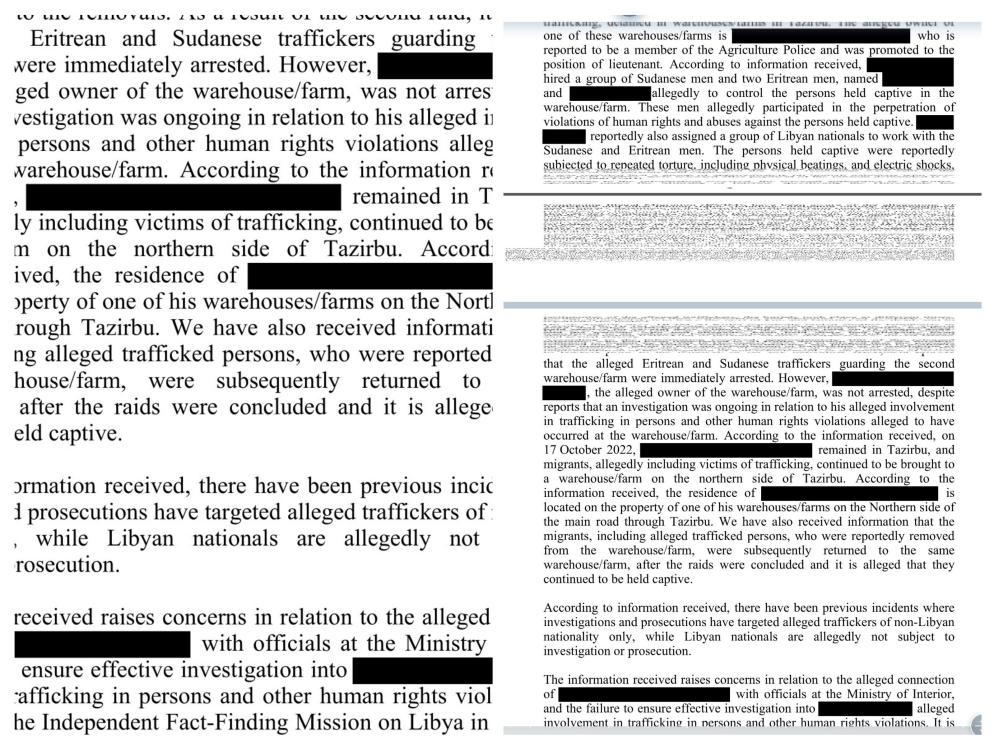 Il documento Onu con gli omissis
