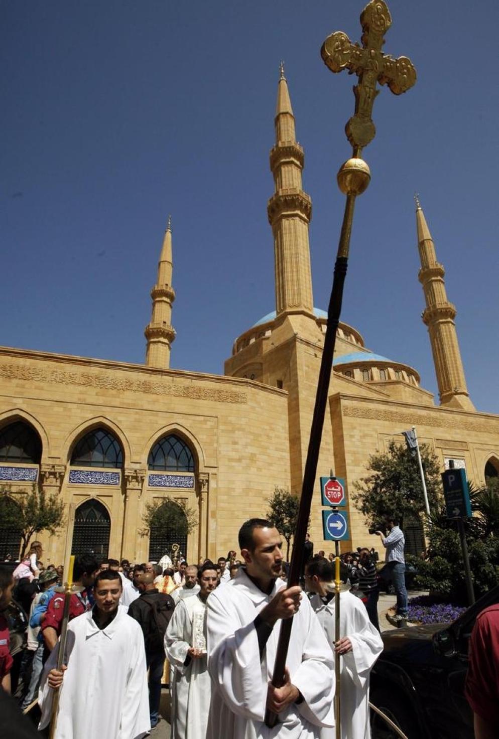 I cristiani maroniti a Beirut - Ansa
