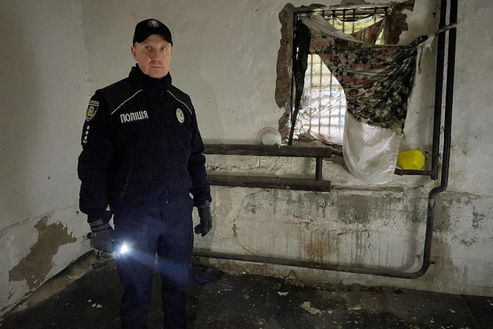 Serghii Bolvinov, il capo della sezione della polizia specializzata in crimini di guerra della regione di Kharkiv - Gambassi