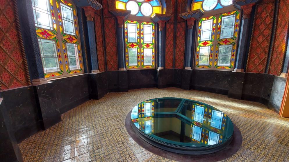 La sala da pranzo della Torre - Foto Liverani