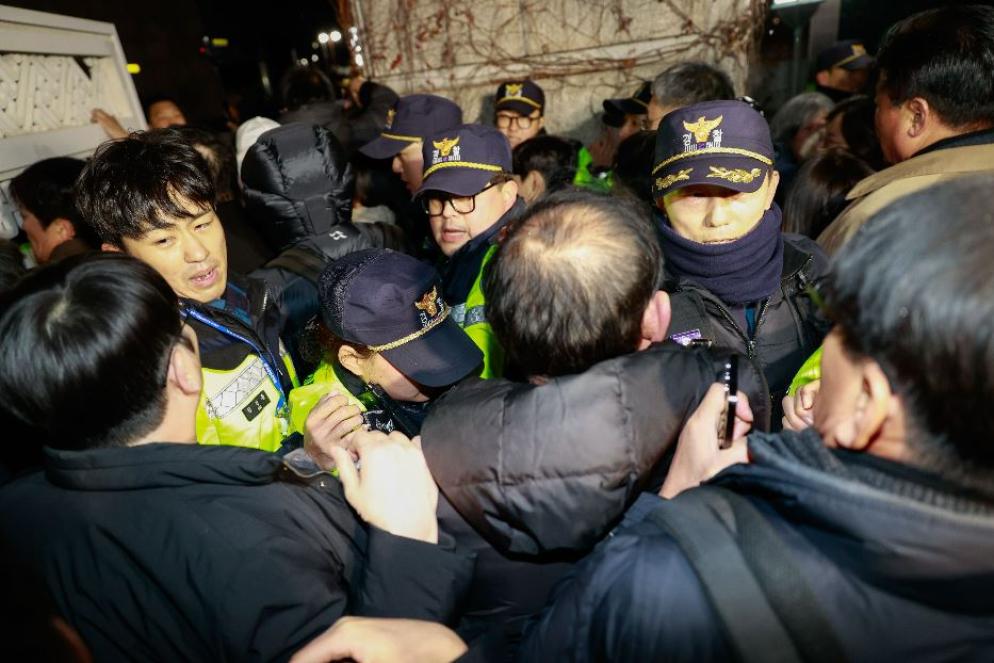 Le proteste di piazza a Seul - Fotogramma