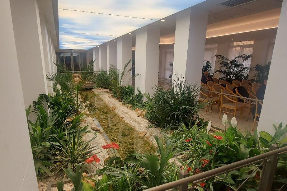 Il "giardino d'inverno" della Rsa di San Giovanni Lupatoto, parte della Fondazione Pia Opera Ciccarelli - .