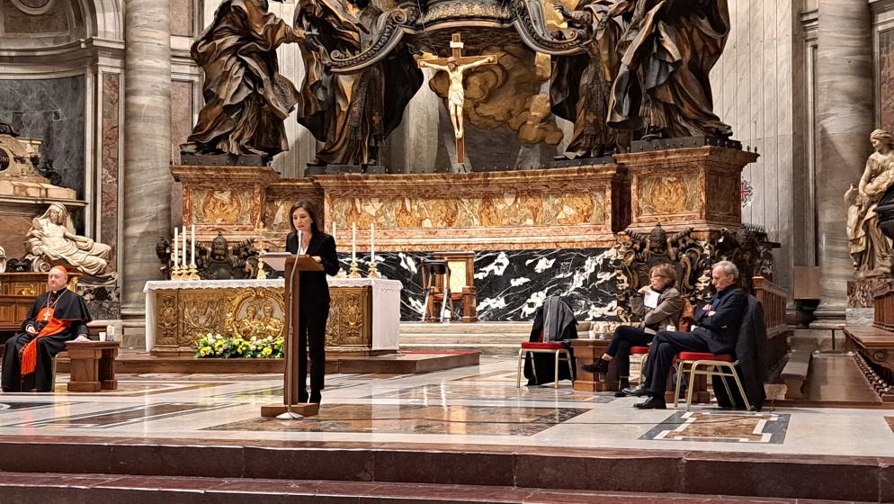 Beatrice Fazi ha letto alcuni brani dagli Atti degli Apostoli - Mimmo Muolo