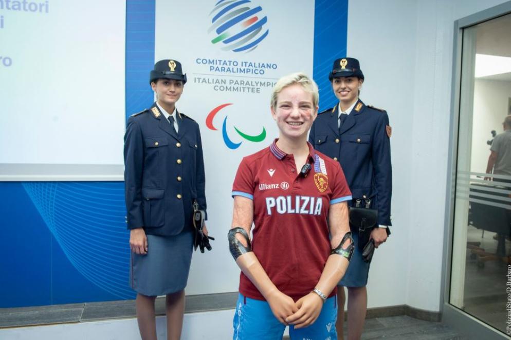 Bebe Vio, neo poliziotta - Courtesy of Polizia di Stato