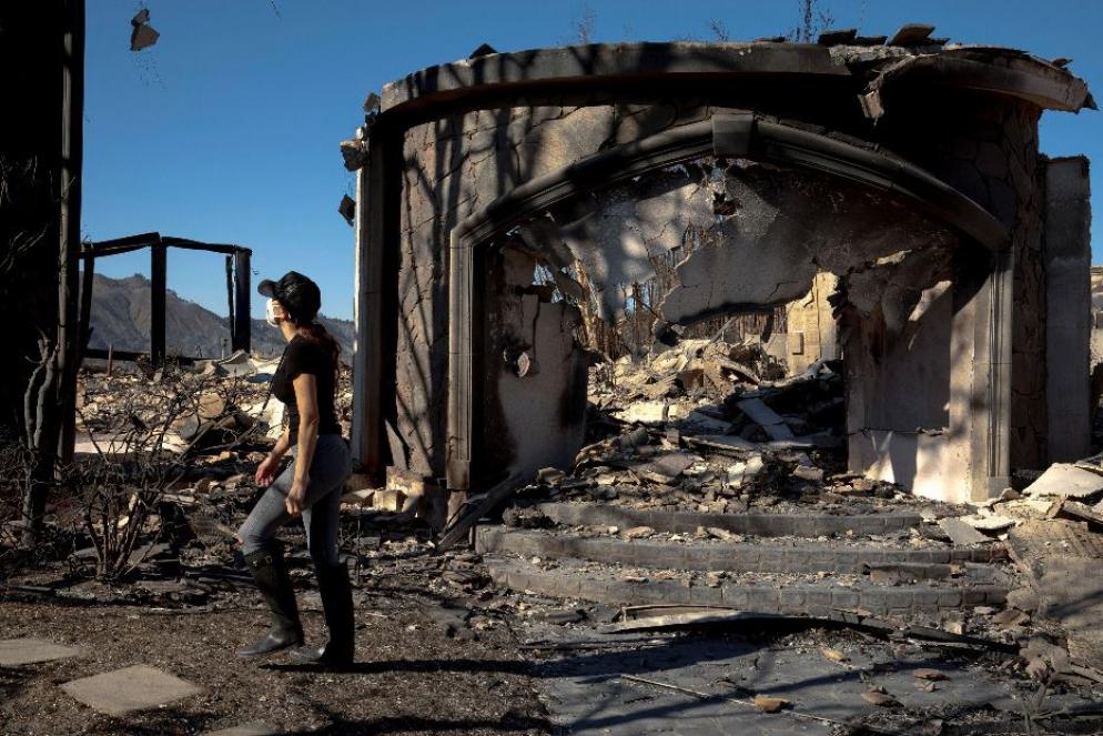 La devastazione lasciata dagli incendi - REUTERS
