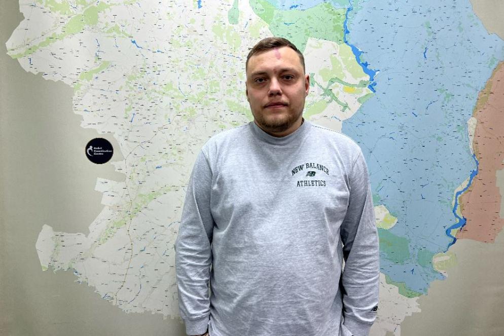 Yevhen Koliada, responsabile del Centro di coordinamento dei soccorsi di Kharkiv - Gambassi